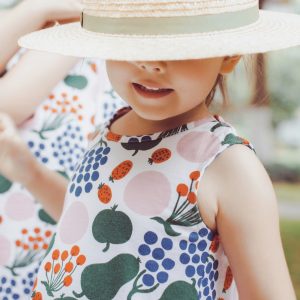 Girls' Summer Floral Printed Dress