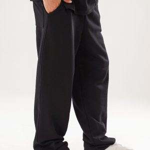 Men Black Casual Pants